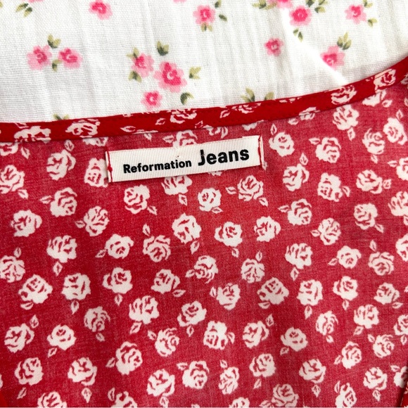 🌷Reformation Lou Lou Dress in Cassie - Picture 4 of 8